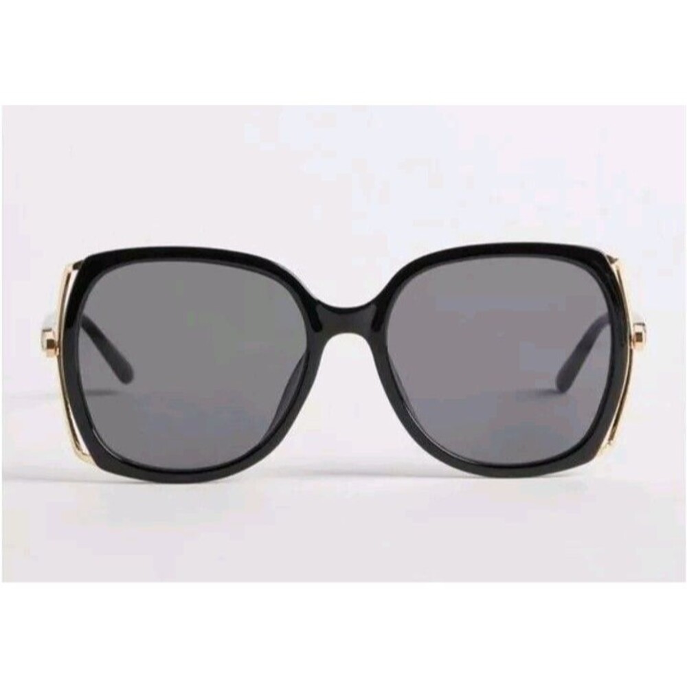 Torrid Square Smoke Lens Black Sunglasses Arm Bling
